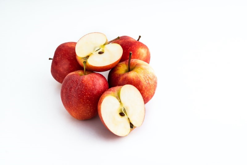 can pet rabbits eat apples_Red apples