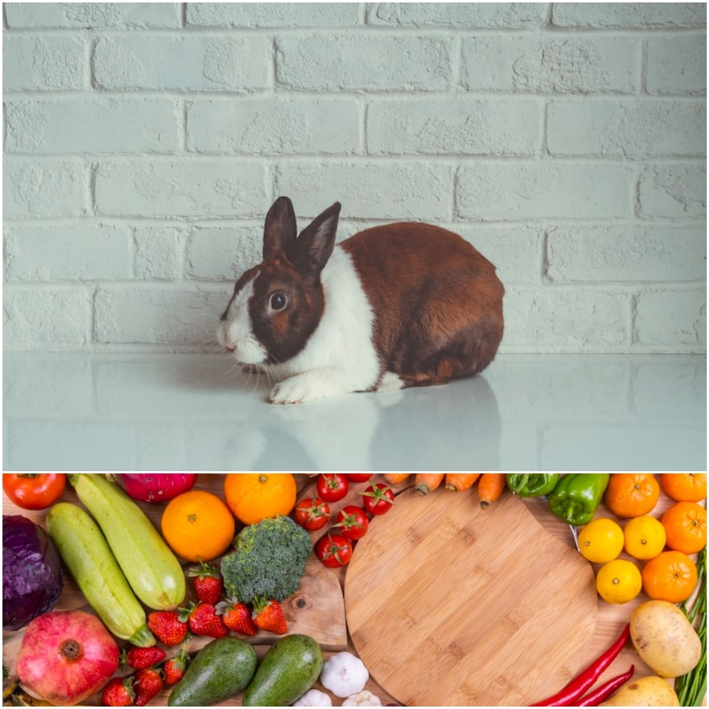 Can rabbits eat Ice-cream_ A rabbit and healthy, fresh, raw vegetables and fruits
