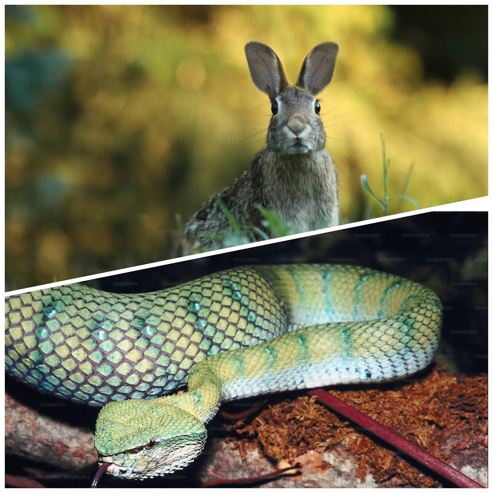 What Eats A Rabbit_Top Rabbit Predators_Snake Eating Rabbit